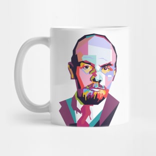 Vladimir Lenin In WPAP Illustration Mug